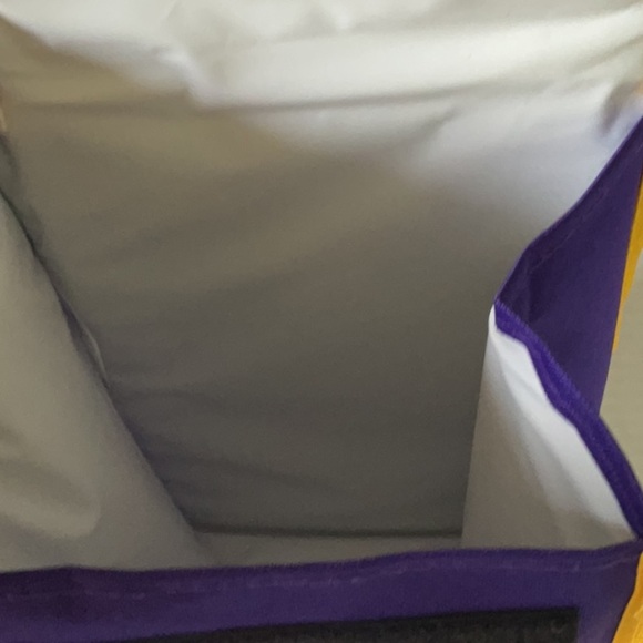 NBA Lakers Purple and Gold Lunch Bag - Picture 6 of 7